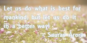 Saurav Arora quote