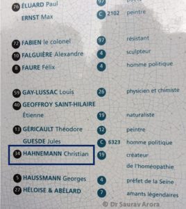 Hahmemann Cemetery Paris