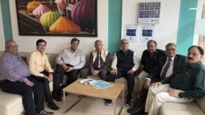 Dr Saurav Arora in a meeting